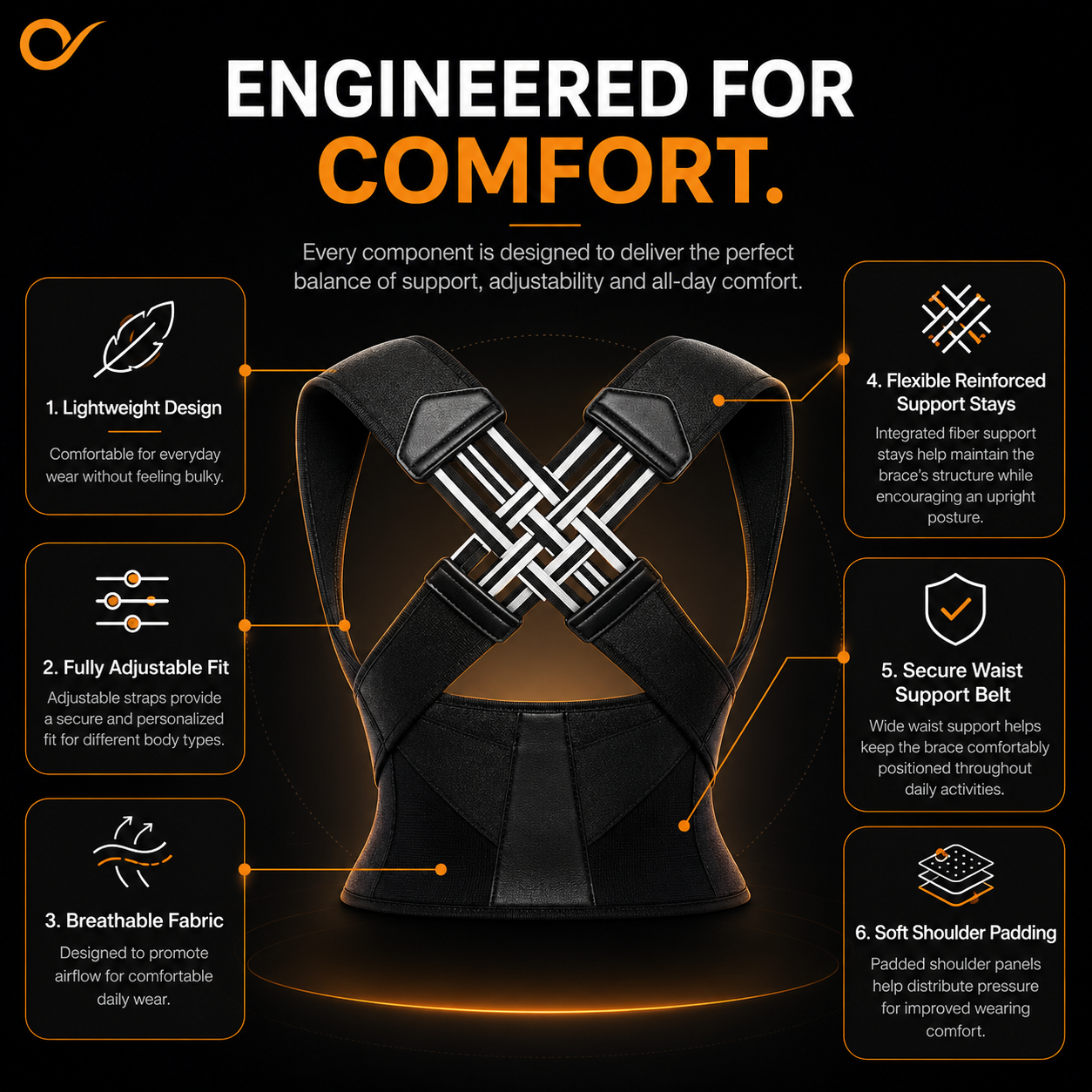 Backfat fix with ease and comfort | Cover belly & shoulder part only